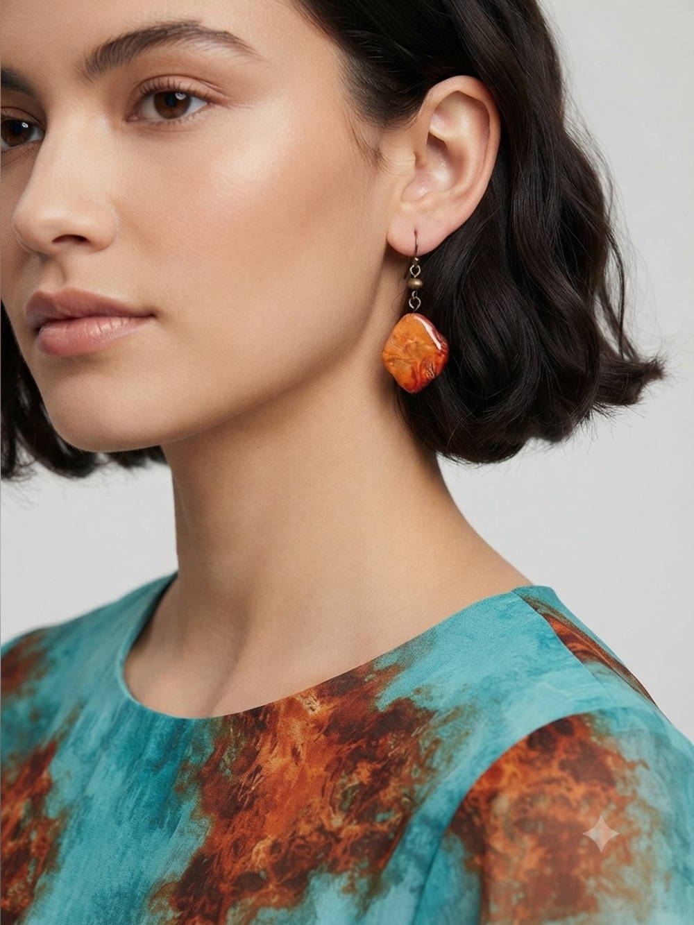 Sonoma Genuine Shell Earrings | Orange Mother of Pearl Drops